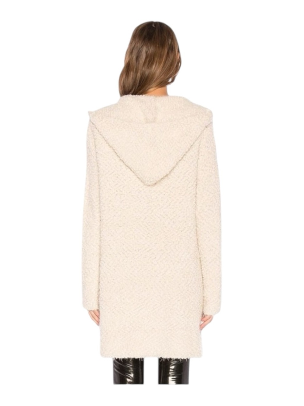 new Young Fabulous Broke ❃ Wylie Fuzzy Hoodie Cardigan Sweater Teddy Coat ❃ M L - Picture 4 of 16